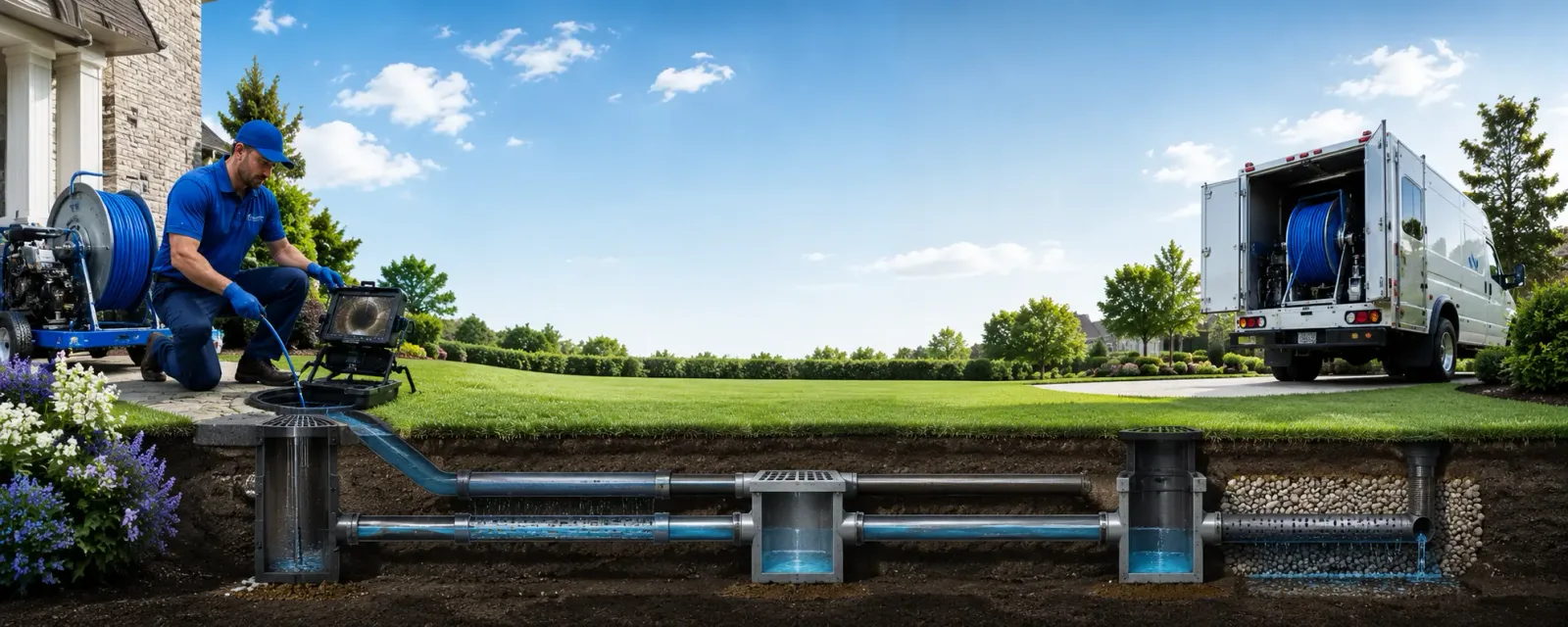 Outdoor drain cleaning information for Whitefield, NH